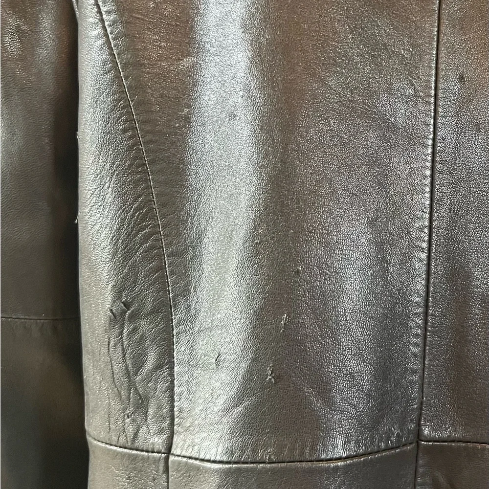 Jones New York Black Leather Women's Jacket - Picture 12 of 12